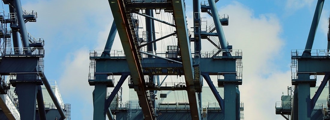 Port crane in Felixstowe