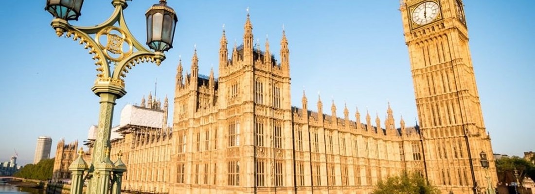 Palace of Westminster from Westminster bridge.