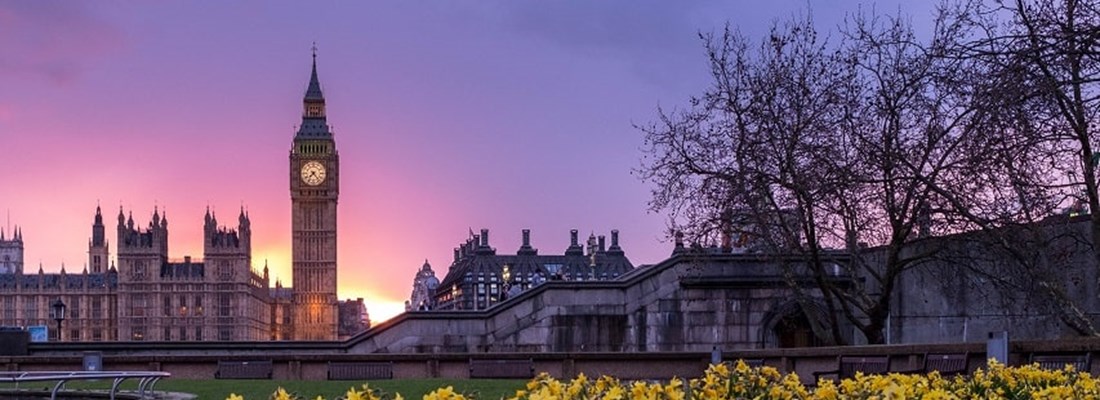 Westminster at spring